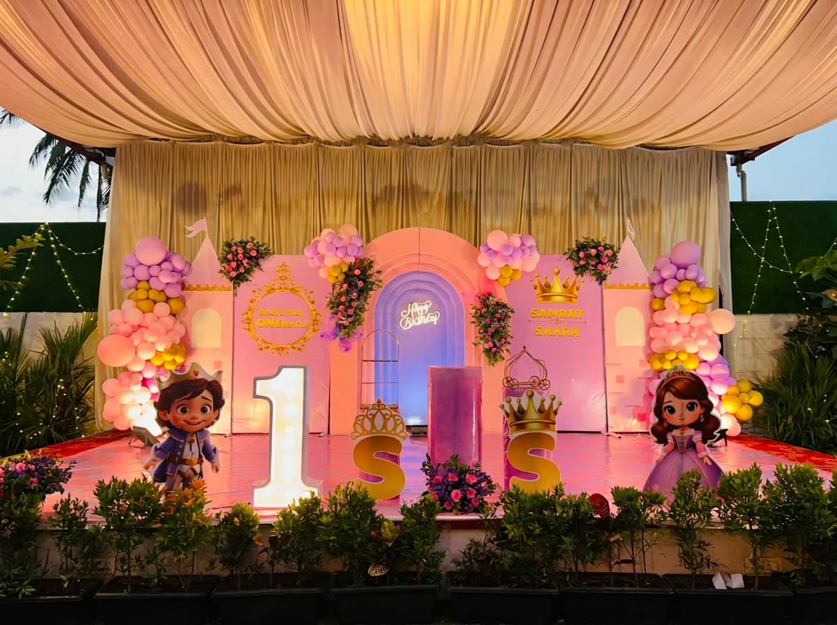A romantic princess castle celebration designed by Dream Corner
